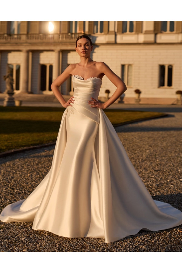 Protea abito da sposa a sirena di mikado di Alberto Palatchi