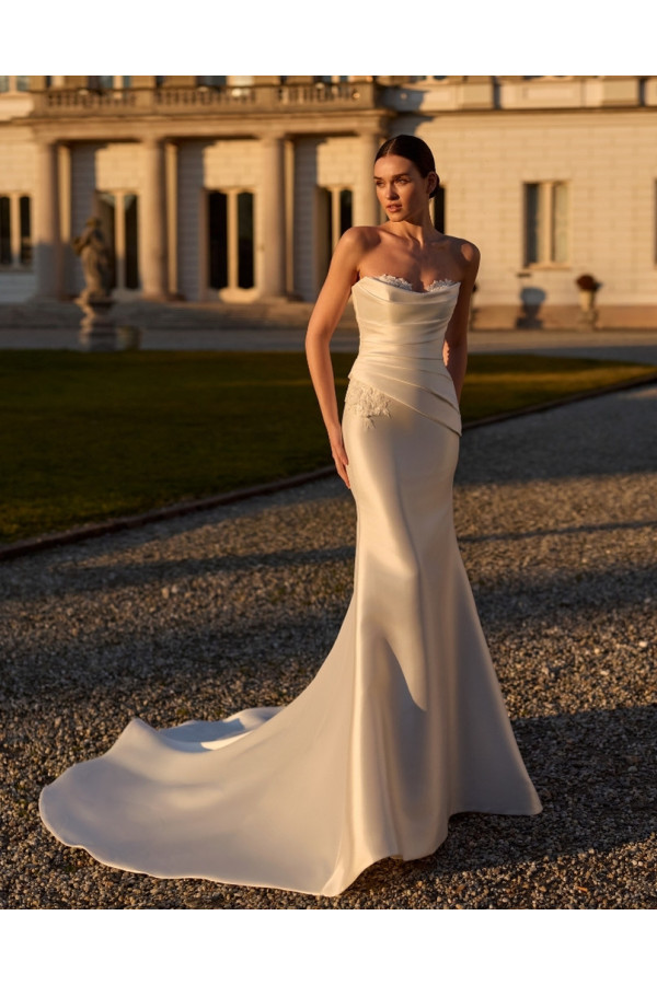 Protea abito da sposa a sirena di mikado di Alberto Palatchi