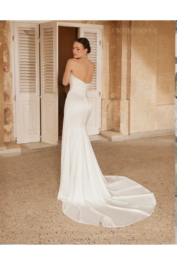 Abito sposa avorio crepe sirena 44600 Sincerity 2027