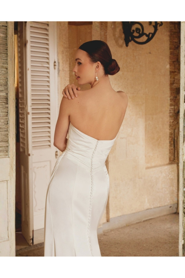 Abito sposa avorio crepe sirena 44600 Sincerity 2027