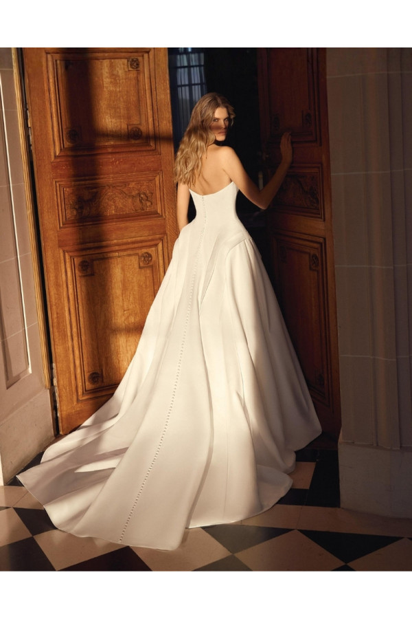 Noble Abito sposa avorio mikado ampio Justin Alexander 2027