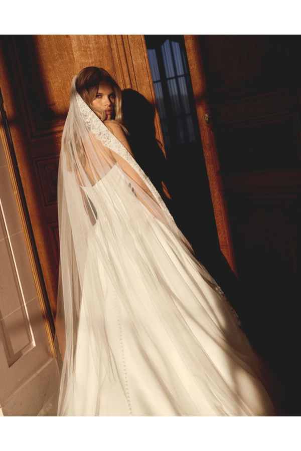 Noble Abito sposa avorio mikado ampio Justin Alexander 2027