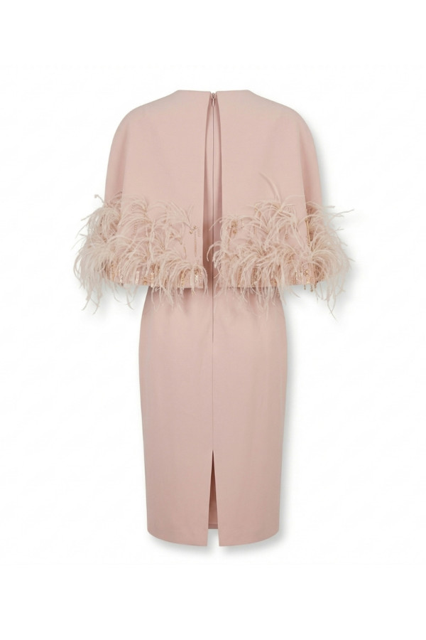 Abito da cerimonia donna 1g74 di Rosa Clarà corto in mikado rosa