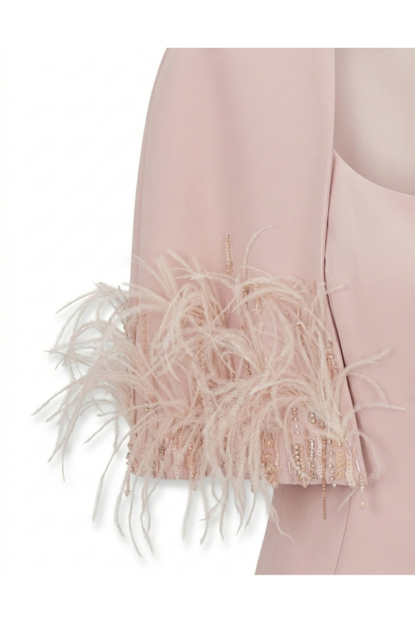 Abito da cerimonia donna 1g74 di Rosa Clarà corto in mikado rosa