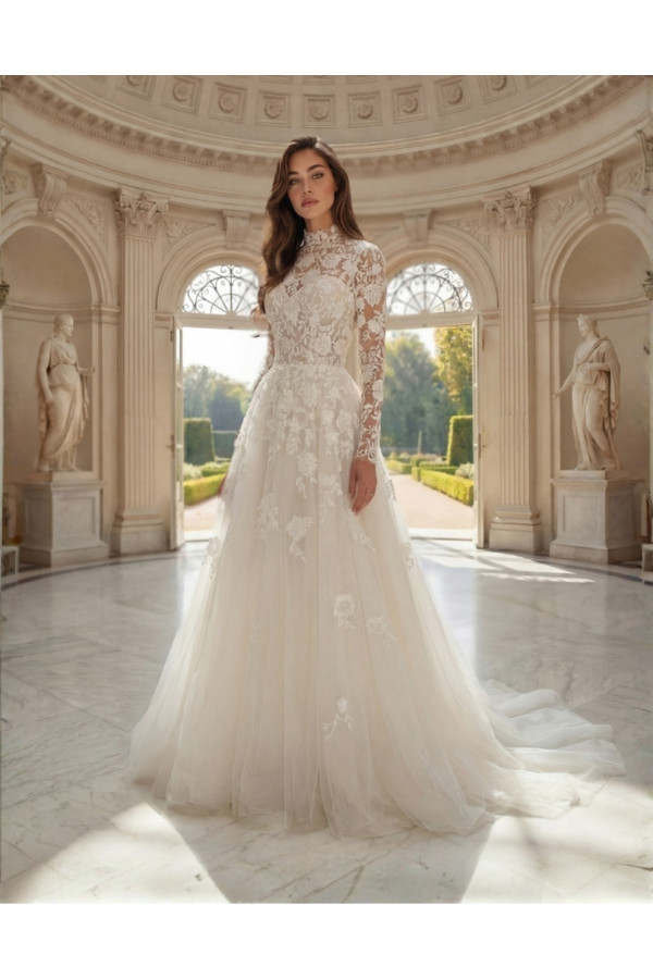 Abito da sposa avorio in tulle ampio 27MK21 Miss Kelly 2027