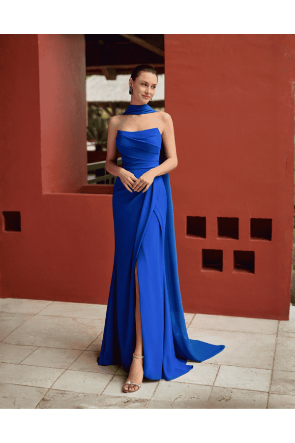 Abito da cerimonia donna in chiffon, linea morbida di aire barcelona