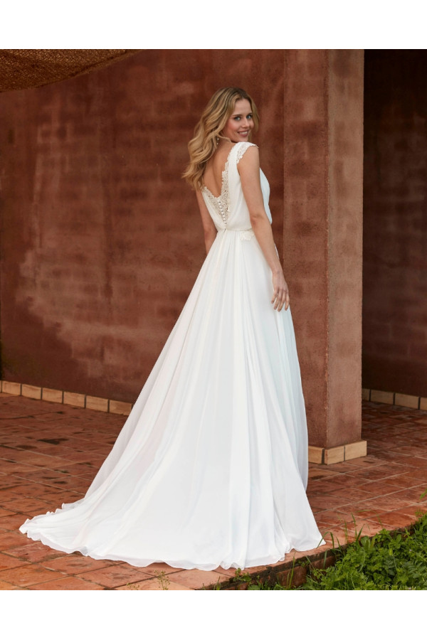 Abito da sposa 26JFY-17-MK-26, bianco, mikado, a sirena, Just For You