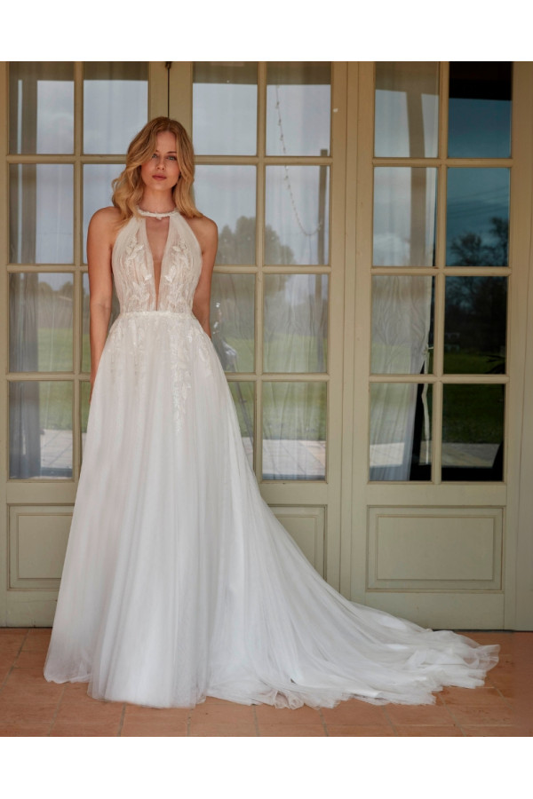 Abito da sposa 26JFY-08-MK-26, avorio, tulle, Just For You