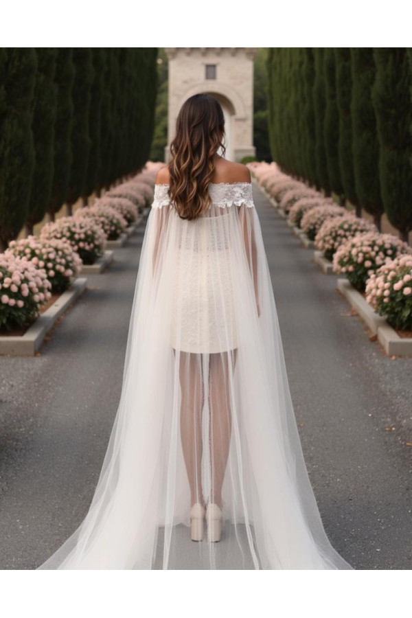 26yl 10 abito da sposa avorio corto di pizzo di miss kelly