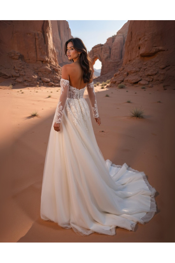 Abito da sposa 26JFY-08-MK-26, avorio, tulle, Just For You