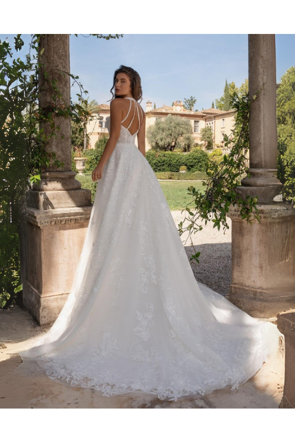 Abito da sposa 26DS-27-MK-26, avorio, pizzo, Divina Sposa