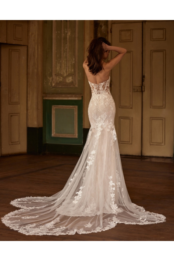 Abito da sposa Niki, off white, tulle, sirena, Alberto Palatachi