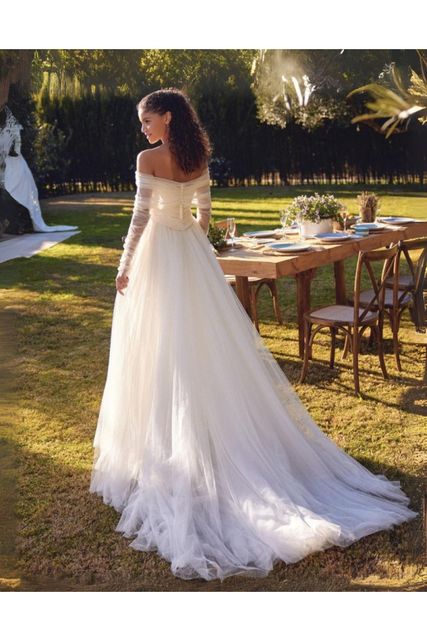 Kori abito da sposa avorio a sirena di Justin Alexander