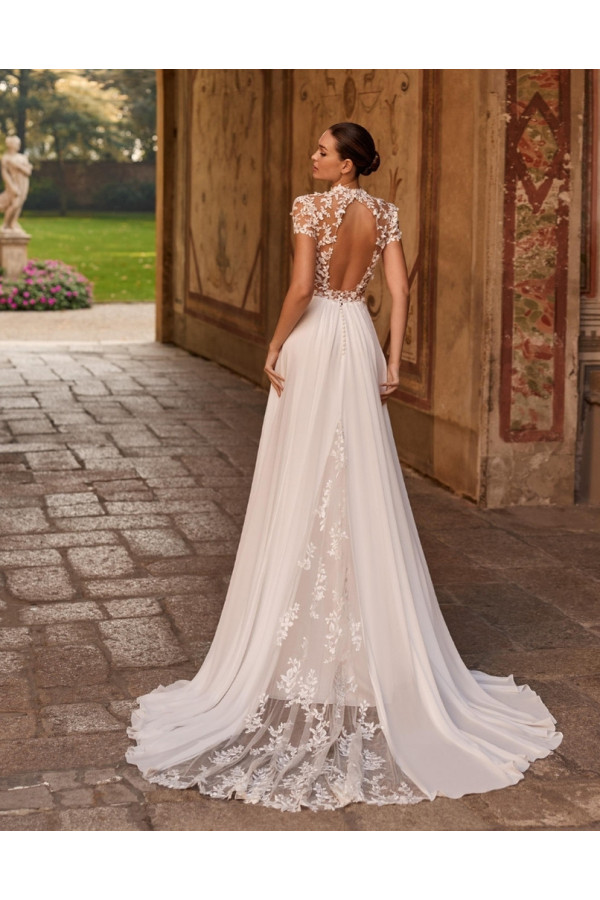 Abito da sposa Faye, avorio, scivolato. Alberto Palatachi 2027.