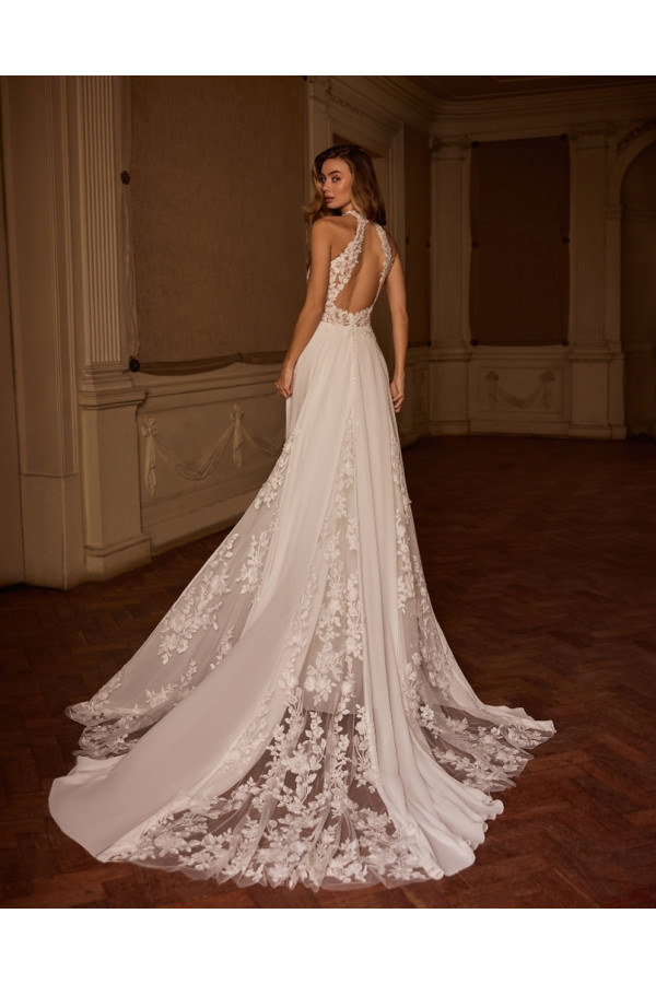 Abito da sposa Toni, avorio, pizzo, scivolato di Alberto Palatachi