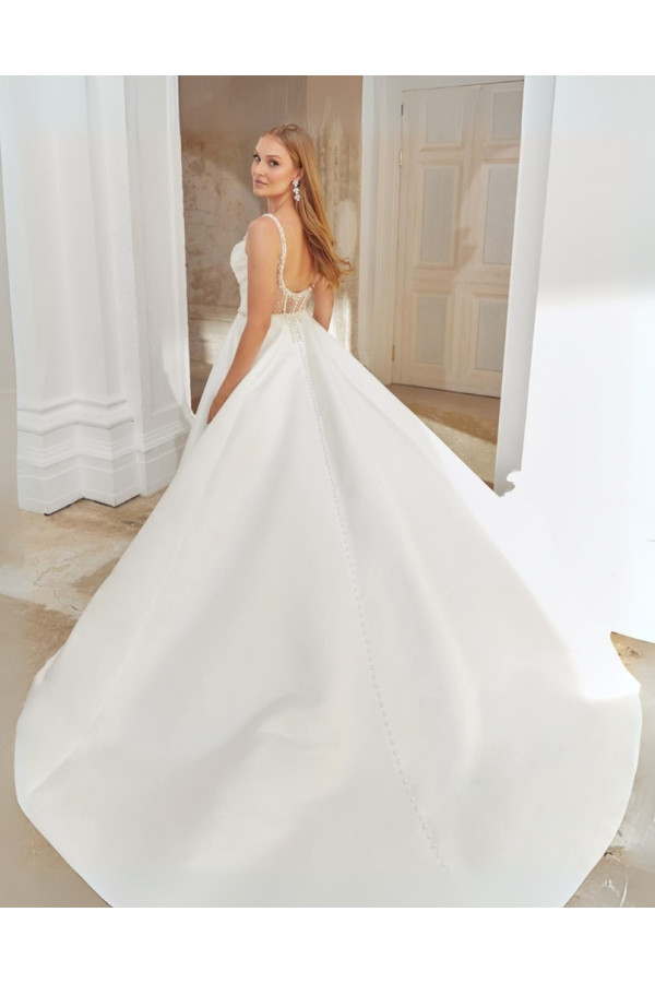 Abito da sposa 44549-ja-26 avorio, ampio, mikado, sincerity