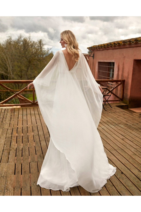 Abito da sposa avorio in pizzo duepezzi Alessandro Couture