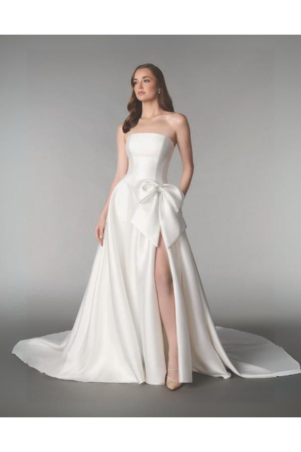 abito da sposa 55240-ja-26, bianco, ampio, mikado, ring