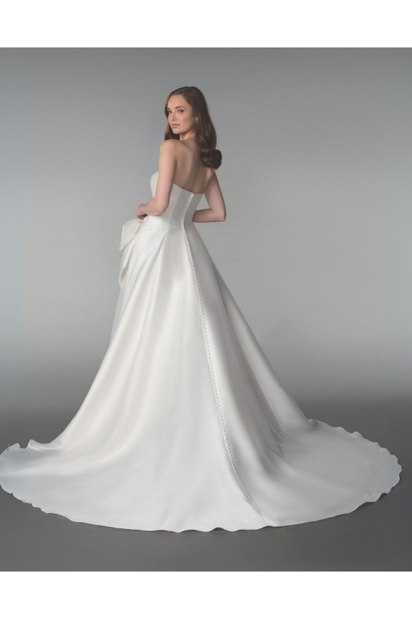 abito da sposa 55240-ja-26, bianco, ampio, mikado, ring