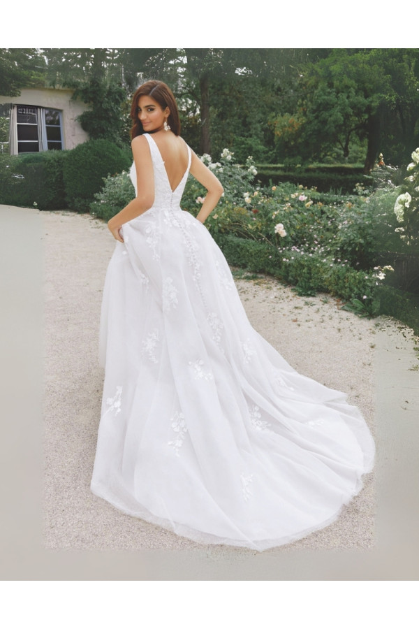 eugenie abito da sposa in satin avorio a sirena alberto palatchi