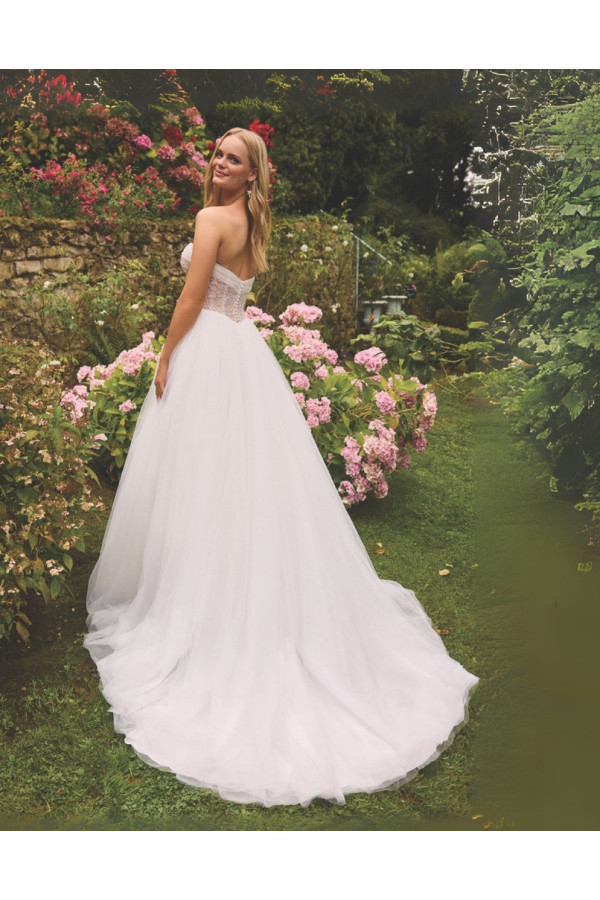 Abito da sposa 20065-Ja-26, avorio, tulle, ampio, Sweetheart