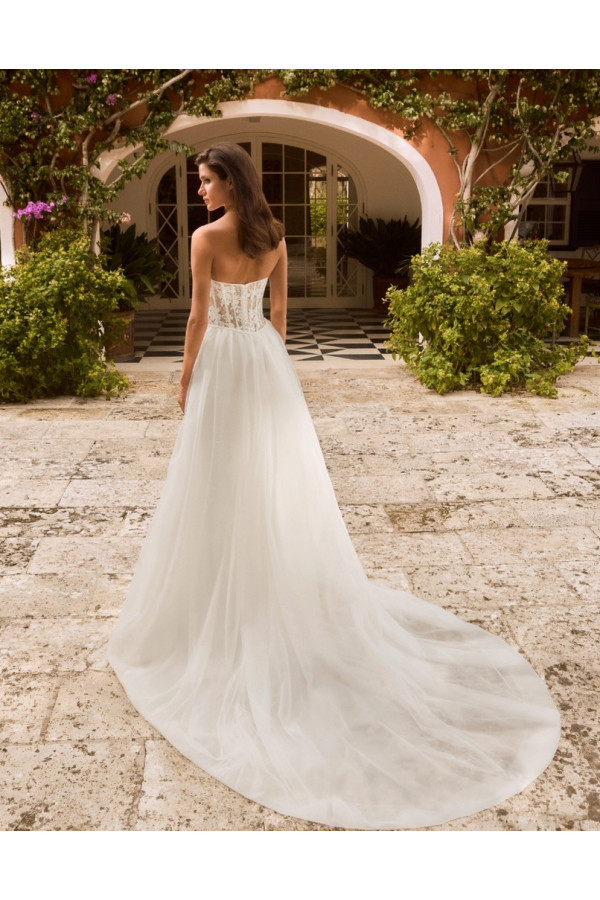 brenda abito da sposa ampio avorio di mikado alberto palatchi