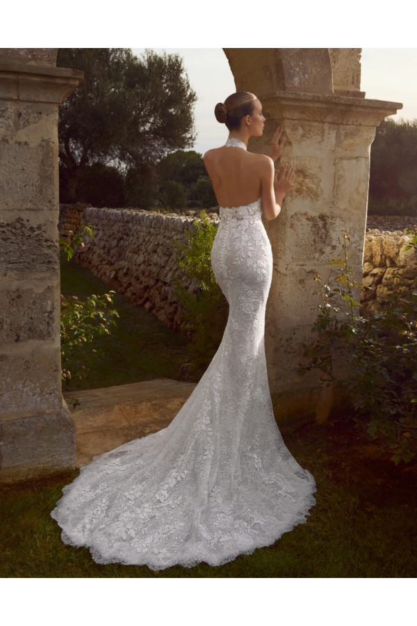 Abito da sposa Katsuko, avorio, in pizzo Alberto Palatchi