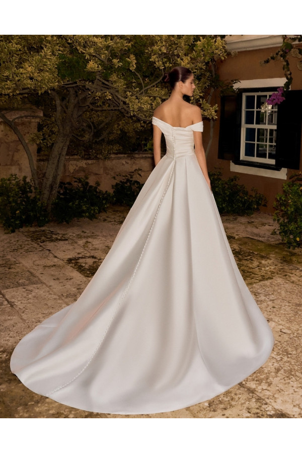 Abito da sposa Noelia, avorio, a sirena, pizzo, Alberto Palatachi