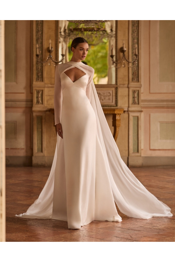 Abito da sposa Hildur, chiffon, scivolato Alberto Palatachi 2027