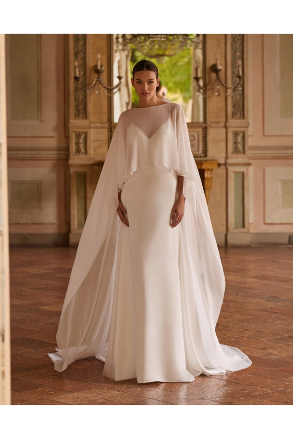 Abito da sposa Hildur, chiffon, scivolato Alberto Palatachi 2027