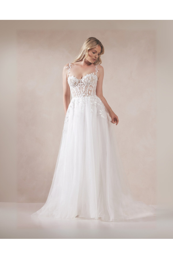 Abito da sposa Seraphina, avorio, tulle, Adore