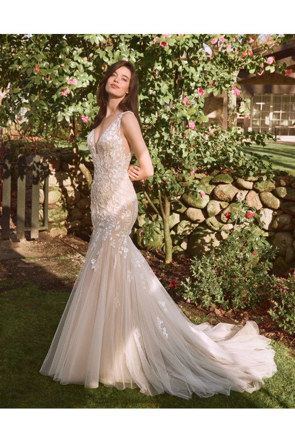 Abito da sposa Jazz, bianco, tulle, ampio, Fara Sposa
