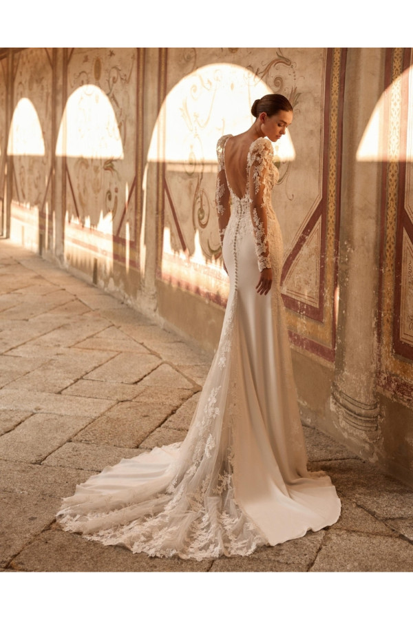 Abito da sposa  inna, crep, a sirena  Alberto Palatachi 2027